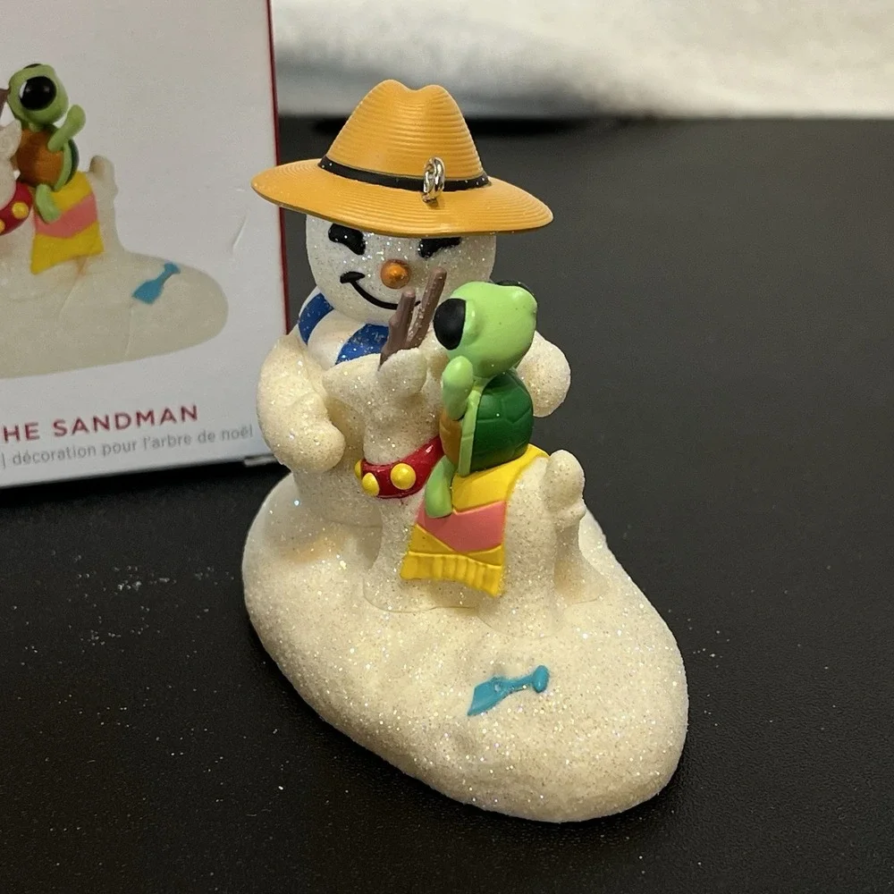 2023 Hallmark Ornament Sandal The Sandman Snowman Turtle Reindeer Beach Glitter